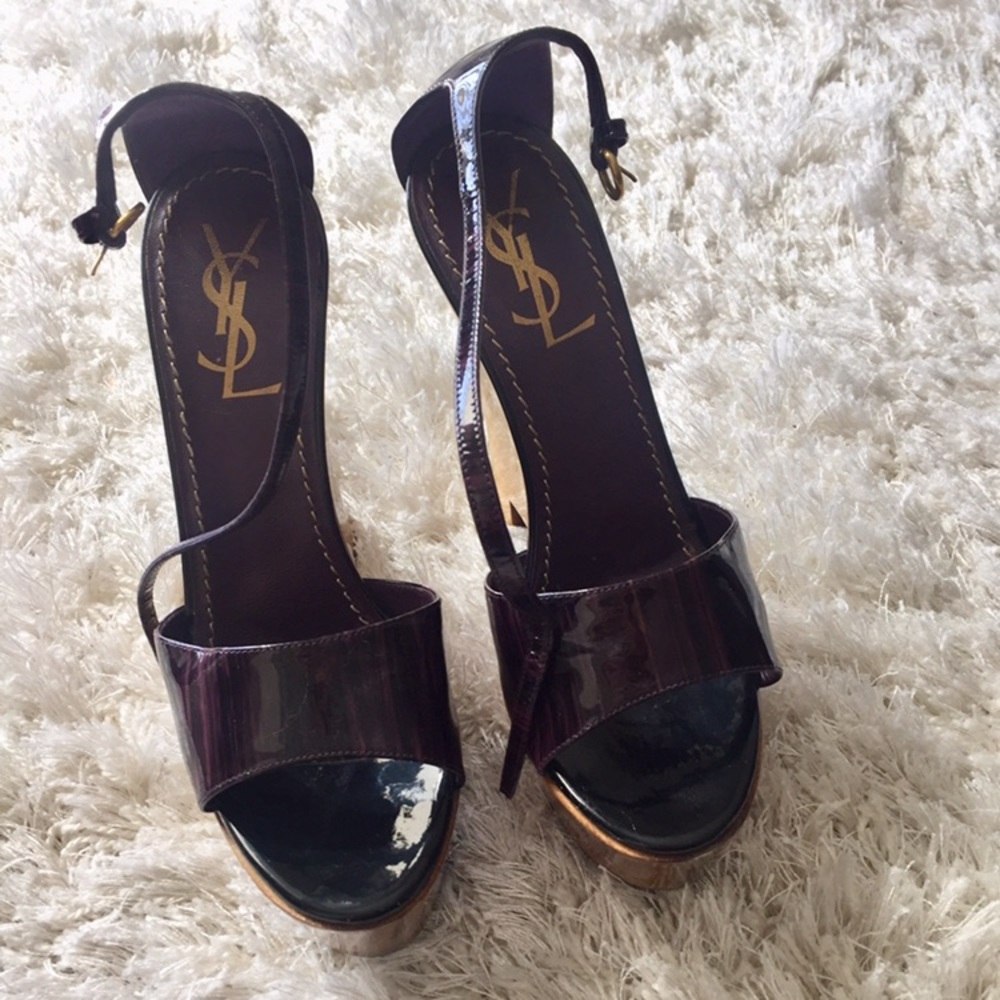 Stunning Yves Saint Laurent Platform Wedges (5.5”)